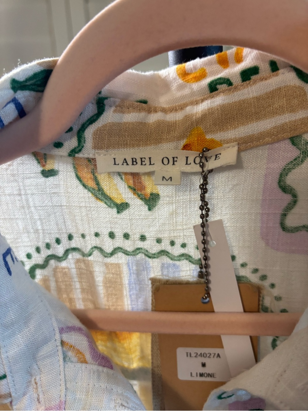 La Vie En Rose Cream with Lemon & Mint Graphic Print Romper - Picture 7 of 11